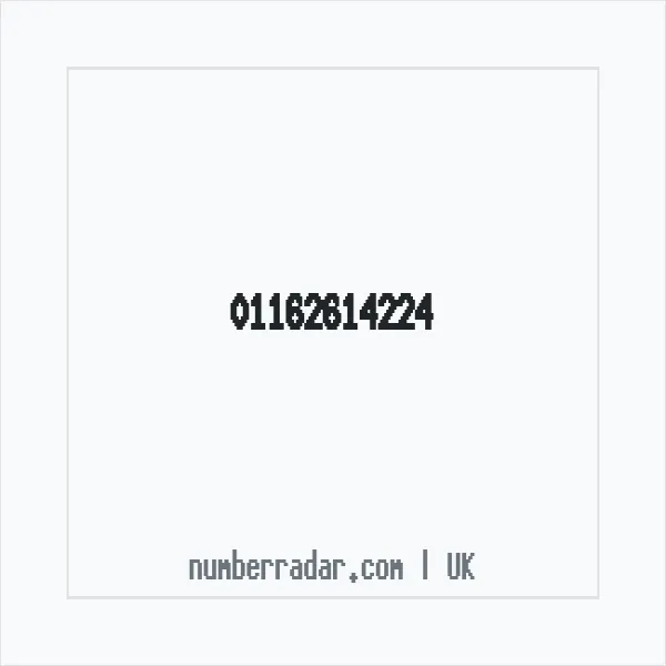Reverse number check for +44 116 261 4224 — who called me?