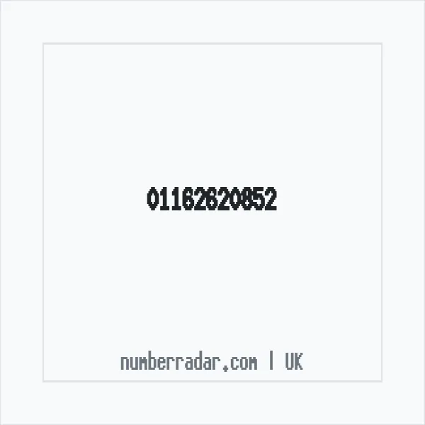 Reverse number check for +44 116 262 0852 — who called me?