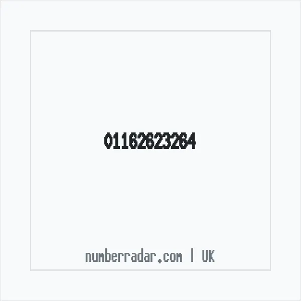 Reverse number check for +44 116 262 3264 — who called me?