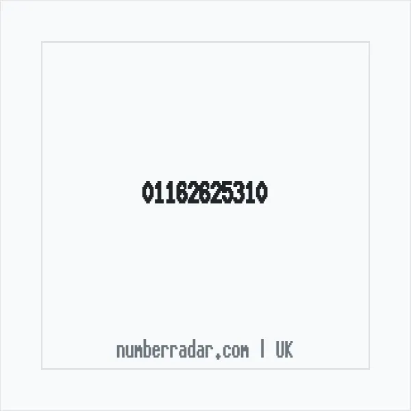 Reverse number check for +44 116 262 5310 — who called me?