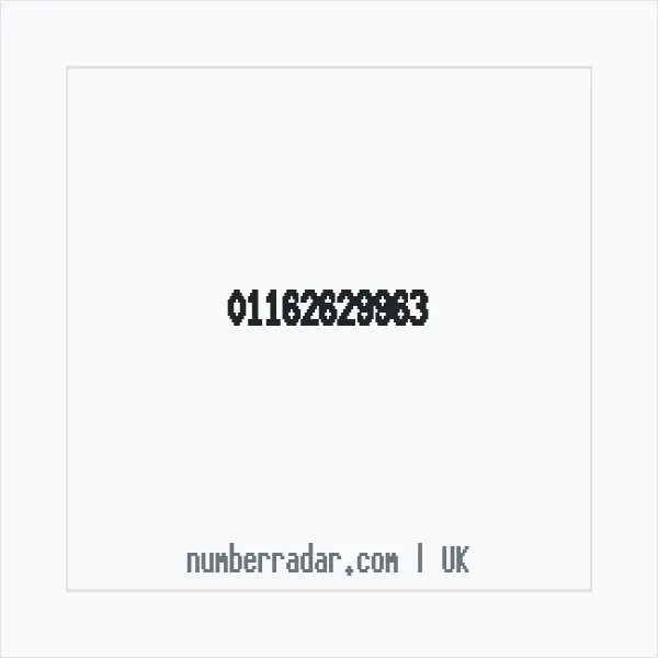 Reverse number check for +44 116 262 9963 — who called me?