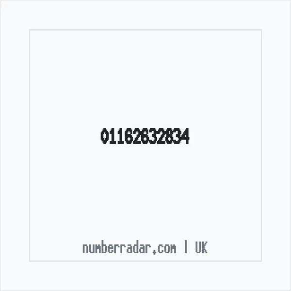 Reverse number check for +44 116 263 2834 — who called me?