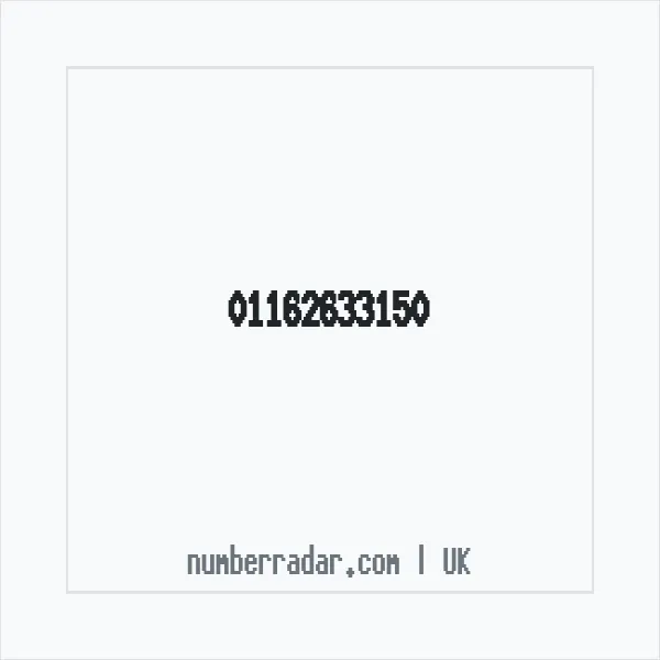 Reverse number check for +44 116 263 3150 — who called me?