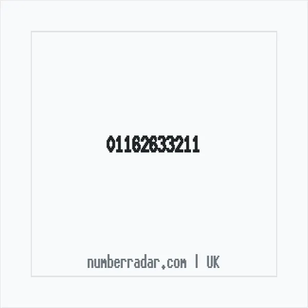 Reverse number check for +44 116 263 3211 — who called me?