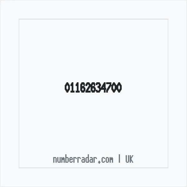 Reverse number check for +44 116 263 4700 — who called me?
