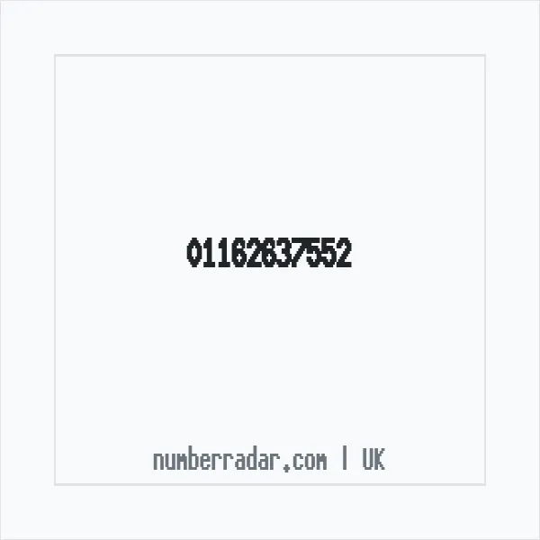 Reverse number check for +44 116 263 7552 — who called me?