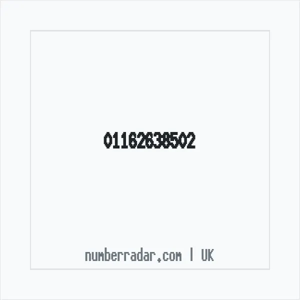 Reverse number check for +44 116 263 8502 — who called me?
