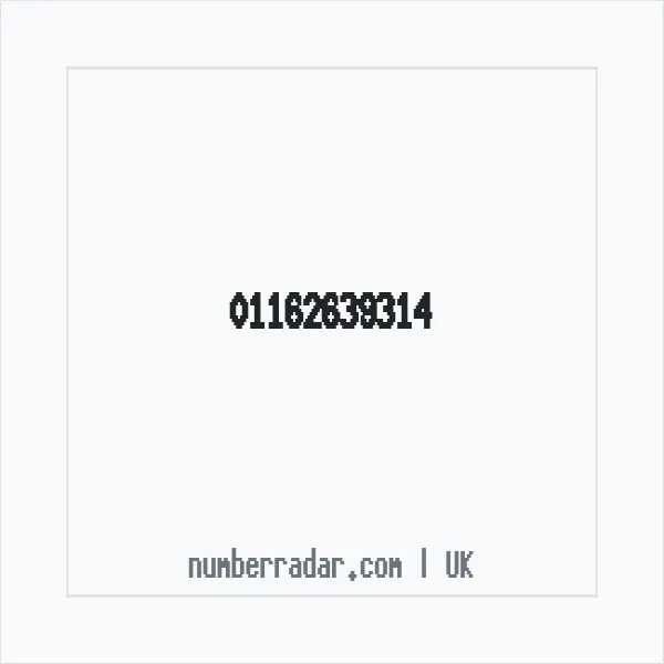 Reverse number check for +44 116 263 9314 — who called me?
