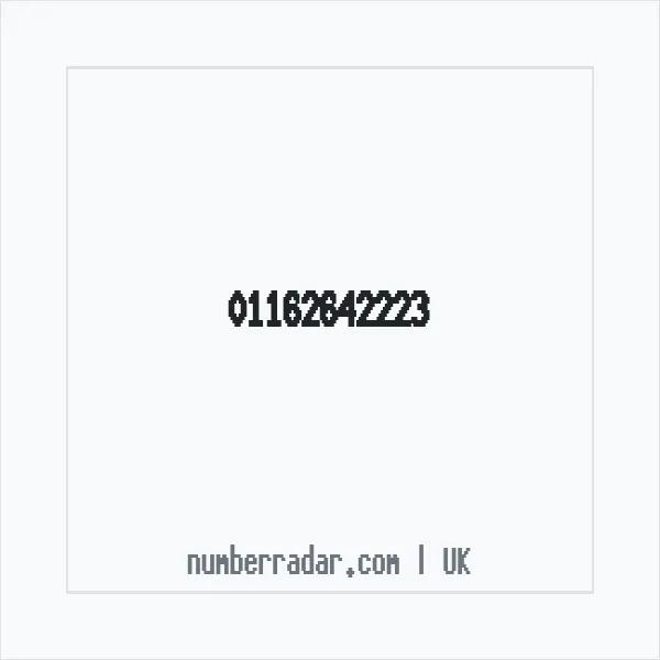 Reverse number check for +44 116 264 2223 — who called me?