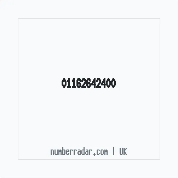 Reverse number check for +44 116 264 2400 — who called me?