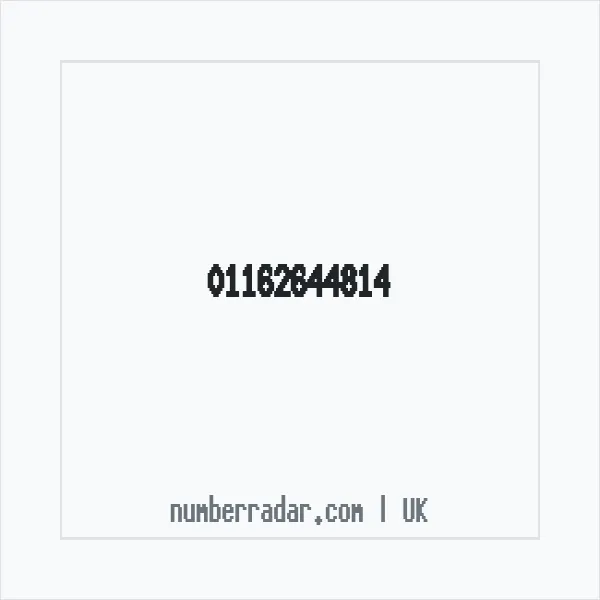 Reverse number check for +44 116 264 4814 — who called me?