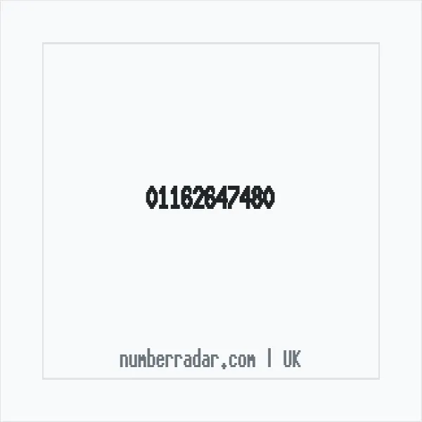 Reverse number check for +44 116 264 7480 — who called me?