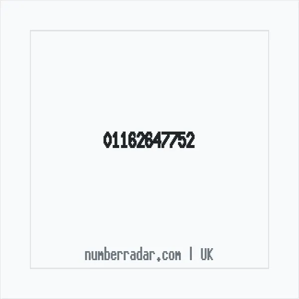 Reverse number check for +44 116 264 7752 — who called me?