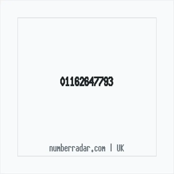 Reverse number check for +44 116 264 7793 — who called me?