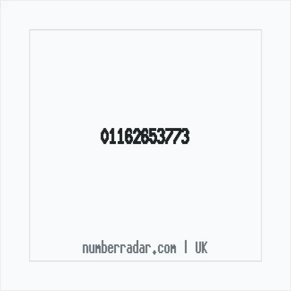 Reverse number check for +44 116 265 3773 — who called me?