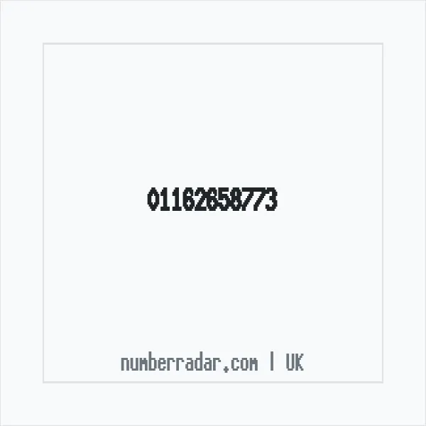 Reverse number check for +44 116 265 8773 — who called me?