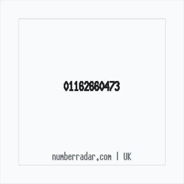 Reverse number check for +44 116 266 0473 — who called me?