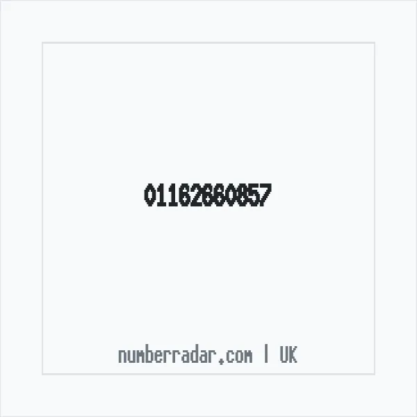 Reverse number check for +44 116 266 0857 — who called me?
