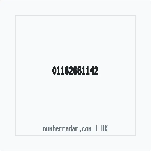 Reverse number check for +44 116 266 1142 — who called me?