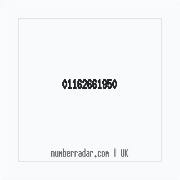 Reverse number check for +44 116 266 1950 — who called me?