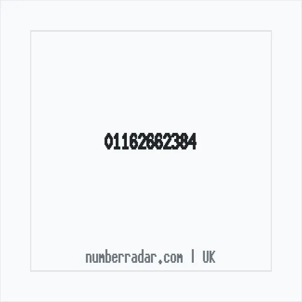 Reverse number check for +44 116 266 2384 — who called me?