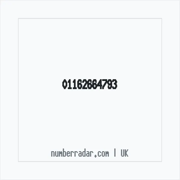 Reverse number check for +44 116 266 4793 — who called me?