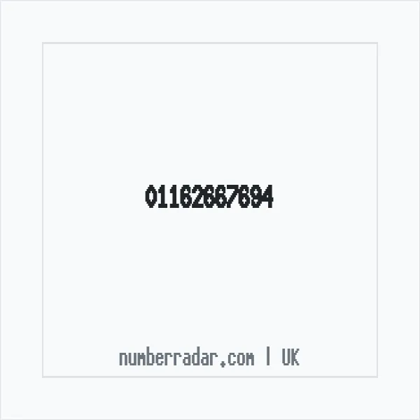 Reverse number check for +44 116 266 7694 — who called me?