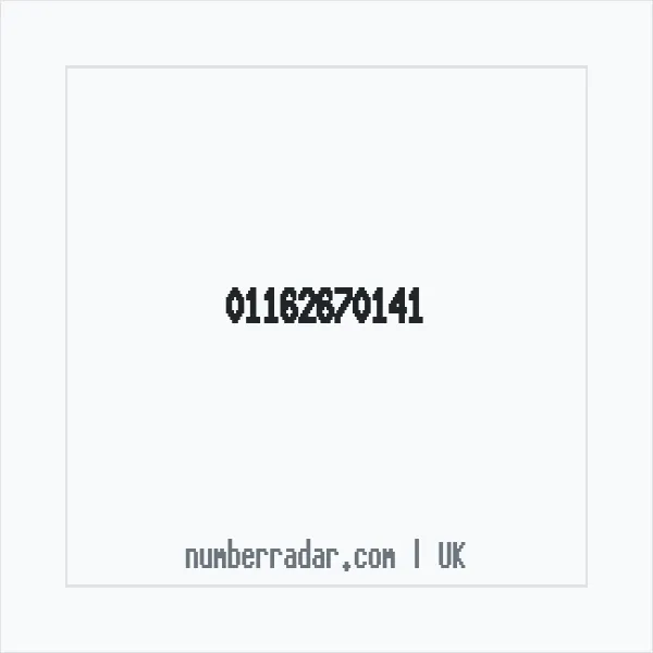 Reverse number check for +44 116 267 0141 — who called me?