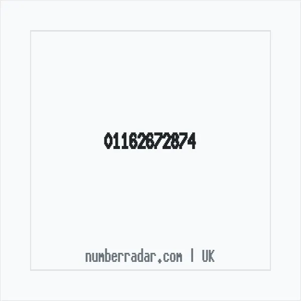 Reverse number check for +44 116 267 2874 — who called me?
