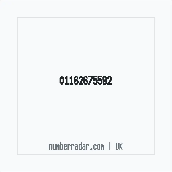 Reverse number check for +44 116 267 5592 — who called me?