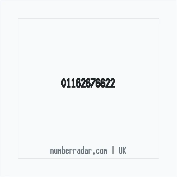 Reverse number check for +44 116 267 6622 — who called me?