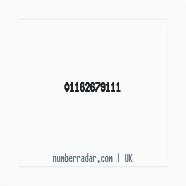 Reverse number check for +44 116 267 9111 — who called me?