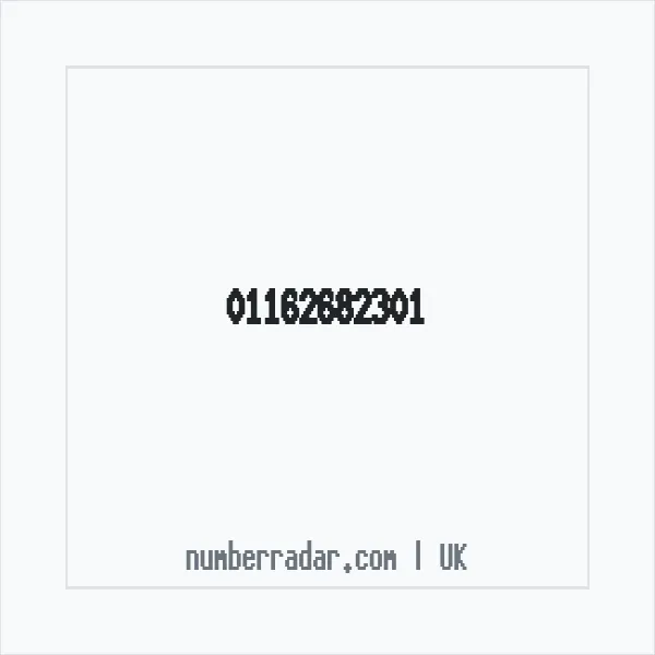 Reverse number check for +44 116 268 2301 — who called me?