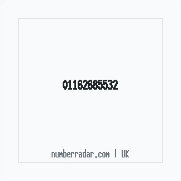 Reverse number check for +44 116 268 5532 — who called me?