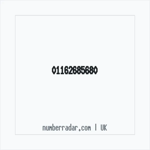Reverse number check for +44 116 268 5680 — who called me?