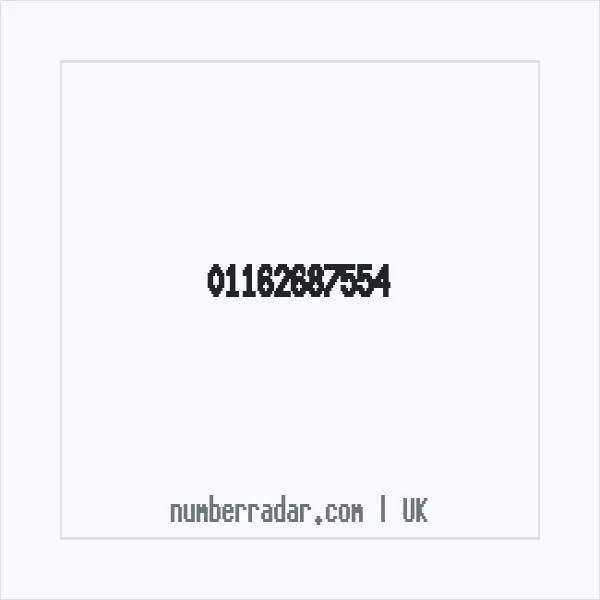 Reverse number check for +44 116 268 7554 — who called me?
