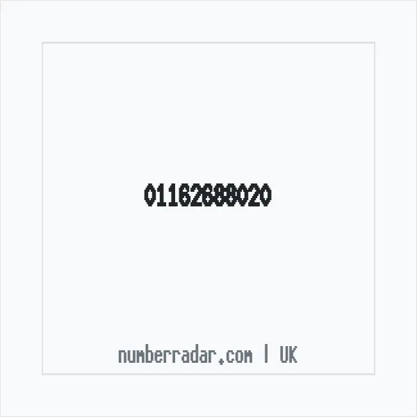 Reverse number check for +44 116 268 8020 — who called me?