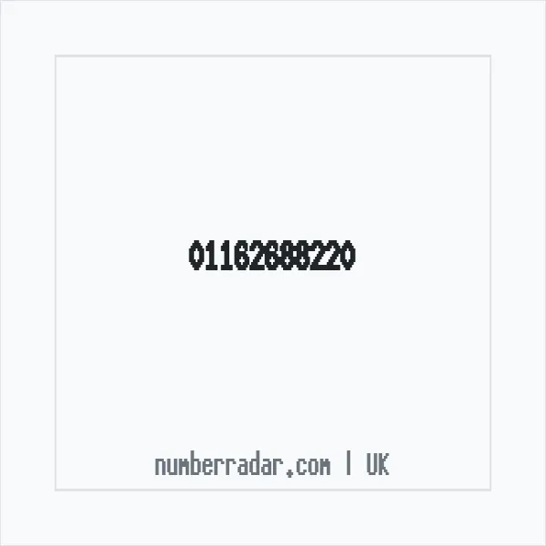 Reverse number check for +44 116 268 8220 — who called me?