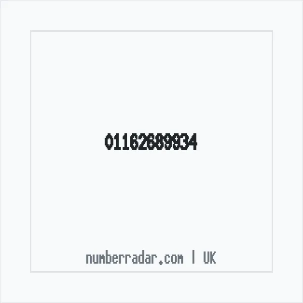 Reverse number check for +44 116 268 9934 — who called me?