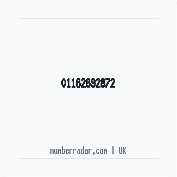Reverse number check for +44 116 269 2872 — who called me?