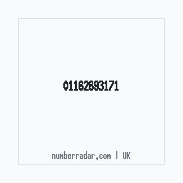 Reverse number check for +44 116 269 3171 — who called me?