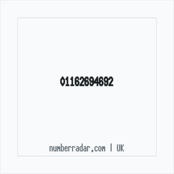 Reverse number check for +44 116 269 4692 — who called me?