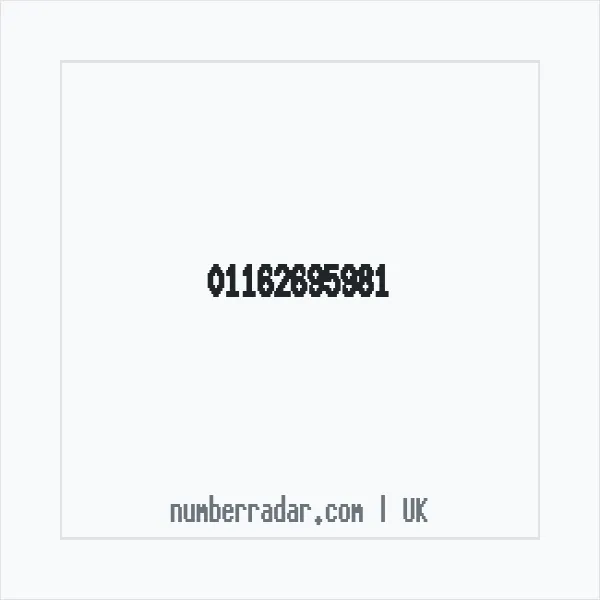 Reverse number check for +44 116 269 5981 — who called me?