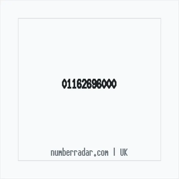 Reverse number check for +44 116 269 6000 — who called me?