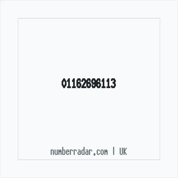 Reverse number check for +44 116 269 6113 — who called me?