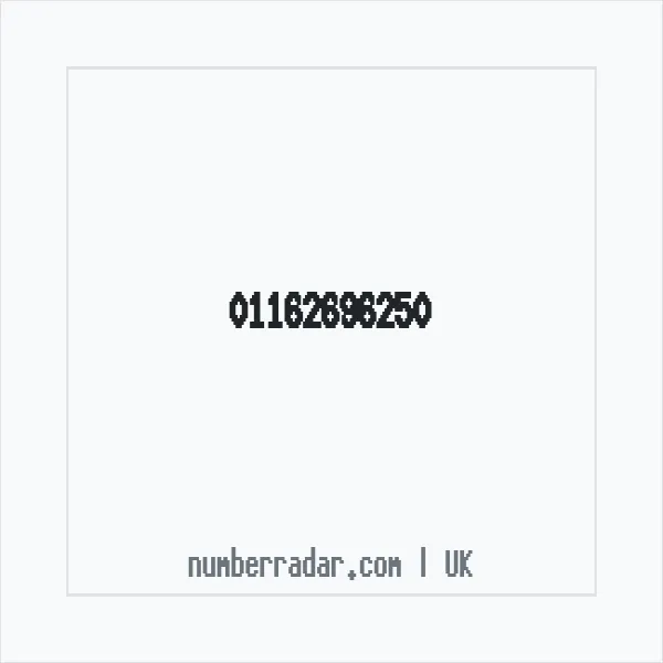 Reverse number check for +44 116 269 6250 — who called me?