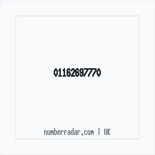 Reverse number check for +44 116 269 7770 — who called me?