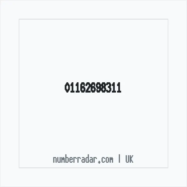 Reverse number check for +44 116 269 8311 — who called me?