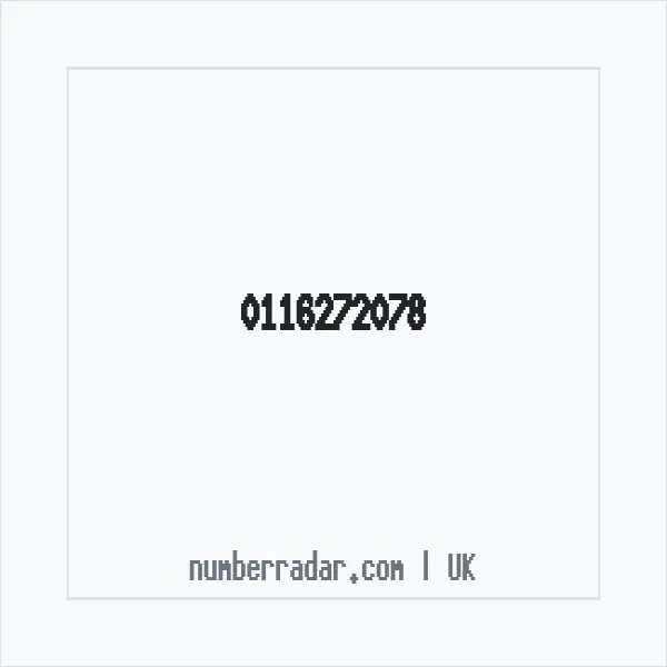 Reverse number check for +44 116272078 — who called me?