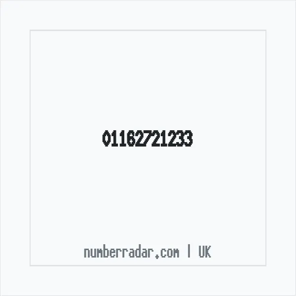 Reverse number check for +44 116 272 1233 — who called me?